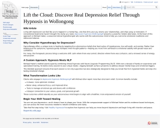 Lift the Cloud Discover Real Depression Relief Through Hypnosis in Wollongong