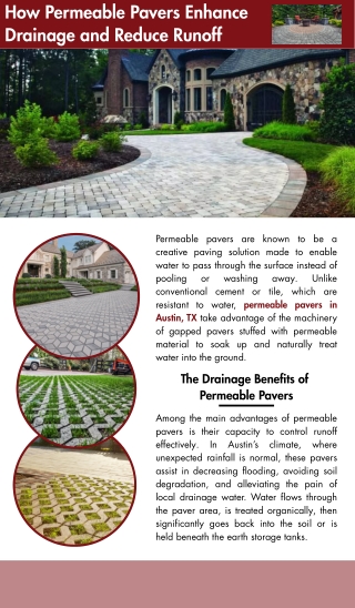 How Permeable Pavers Enhance Drainage and Reduce Runoff