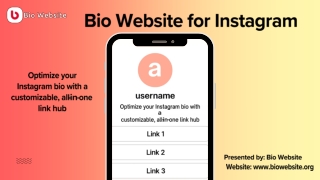 Why You Need a Bio Website for Instagram in 2025