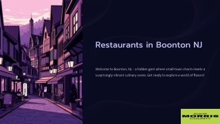 Restaurants in Boonton NJ