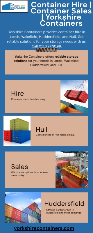 Container Hire  Container Sales  Yorkshire Containers