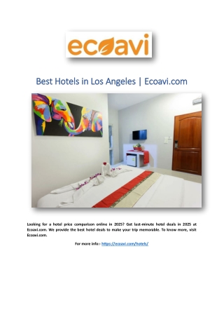 Best Hotels in Los Angeles | Ecoavi.com