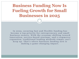 Empower Your Growth with Business Funding Now – Reliable Capital for 2025 Succes