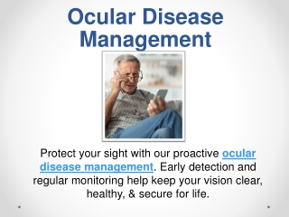 Ocular Disease Management