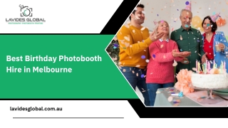 Best Birthday Photobooth Hire in Melbourne
