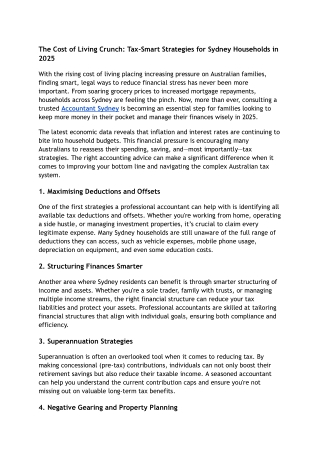 The Cost of Living Crunch_ Tax-Smart Strategies for Sydney Households in 2025
