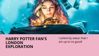 HARRY POTTER FAN'S LONDON EXPLORATION