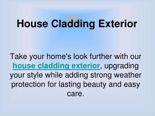 House Cladding Exterior