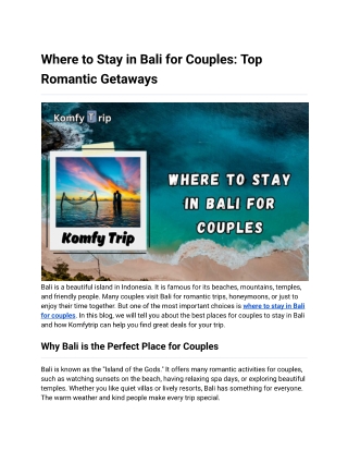 where to stay in bali for couples