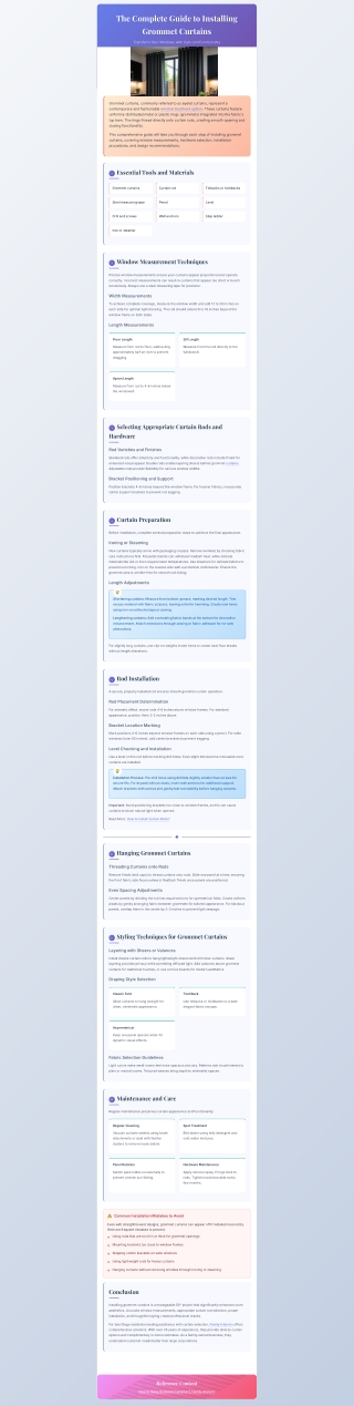 The Complete Guide to Installing Grommet Curtains