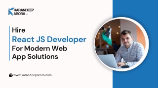 Hire React JS Developer for Scalable Web App Solutions
