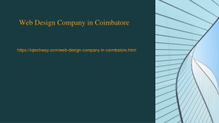 Web Design Company in Coimbatore