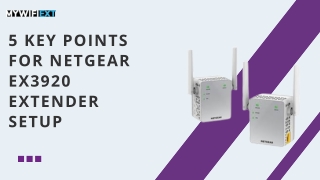 Netgear EX3920 Extender Setup Guide: Boost Your WiFi Signal
