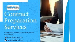 Contract Preparation Services