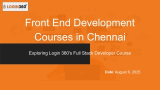 Front-End Development Course in Chennai