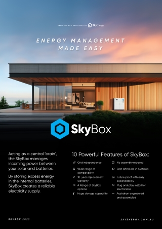SkyBox - Off-Grid Electricity Supply & Solar Energy System for Residential