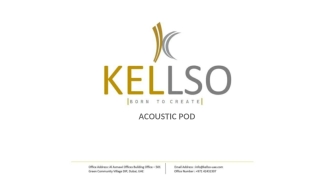 Acoustic Pods for Offices in UAE - Soundproof & Movable Meeting Booths Kellso UAE