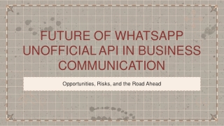 Future of WhatsApp Unofficial API in Business Communication