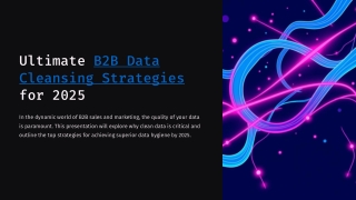 Mastering B2B Data Cleansing: 10 Essential Strategies for 2025
