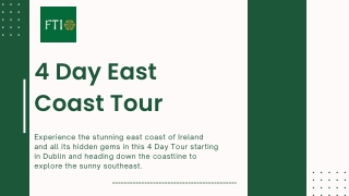 Top 4 Day East Coast Tour