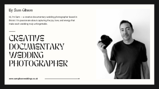 Creative Documentary Wedding Photographer