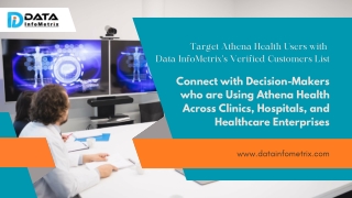 Connect with Athena Health Users Using Our Athena Health Customers List from Dat