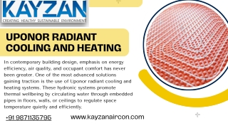 Elevating Indoor Comfort with Uponor Radiant Cooling and Heating