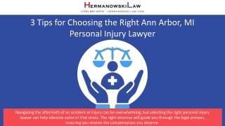 3 Essential Tips for Choosing the Right Personal Injury Lawyer in Ann Arbor, MI
