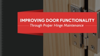Reliable Solutions for Industrial Door Hinges
