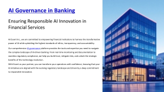 Transforming Banking with AI Governance - Essert Inc.'s Trusted Solution