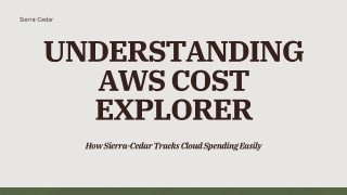 Understanding AWS Cost Explorer