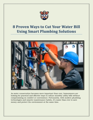 8 Proven Ways to Cut Your Water Bill