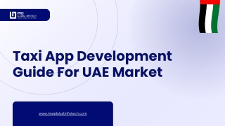 Taxi Booking App Development Guide for Dubai Market
