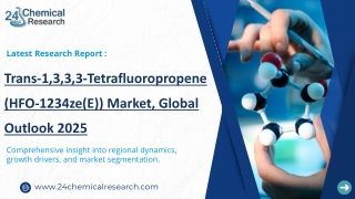 Trans-1,3,3,3-Tetrafluoropropene (HFO-1234ze(E)) Market, Global Outlook and Forecast
