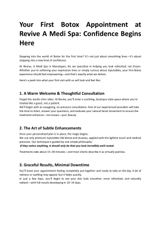 Your First Botox Appointment at Revive A Medi Spa.docx (1)