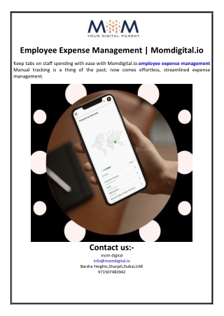 Employee Expense Management | Momdigital.io
