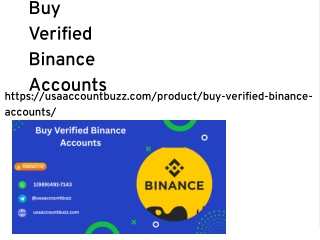 Buy Verified Binance Accounts