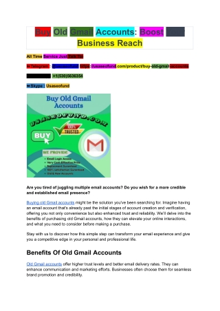 Buy Old Gmail Accounts_ Boost Your Business Reach