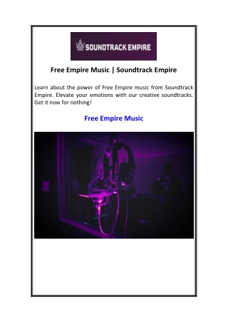 Free Empire Music  Soundtrack Empire