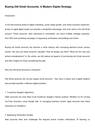 17 Best Sites to Buy Old Gmail Accounts (Bulk & Aged)