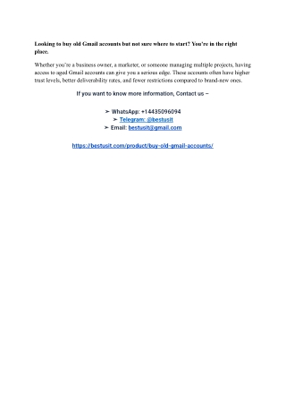 Top 15 Gmail Account Providers for Aged or PVA Accounts