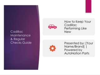 Essential Cadillac Maintenance Tips Every Owner Should Know