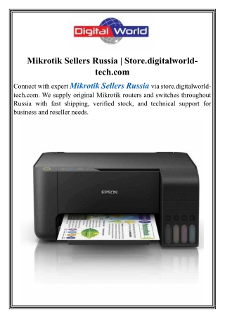 Mikrotik Sellers Russia  Store.digitalworld-tech