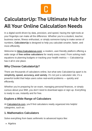 CalculatorUp
