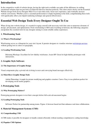 Important Website Design Tools Every Designer Should Utilize