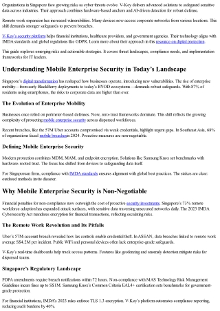 V-Key mobile enterprise security
