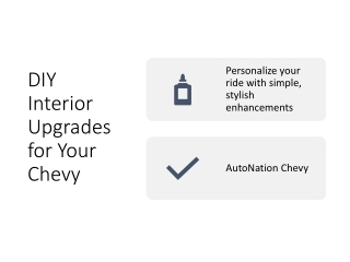DIY Chevy Mods You Can Install Today