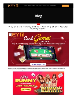 Play 21 Card Rummy Online – Win Big at the Popular Rummy Game!