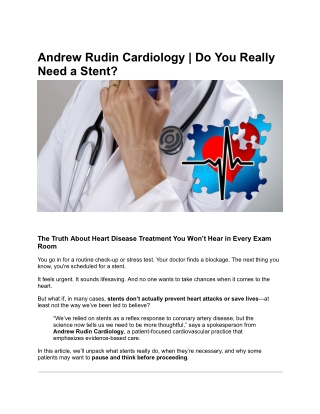 Andrew Rudin Cardiology