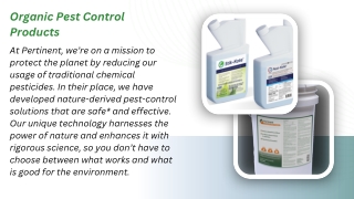 Organic Pest Control Products